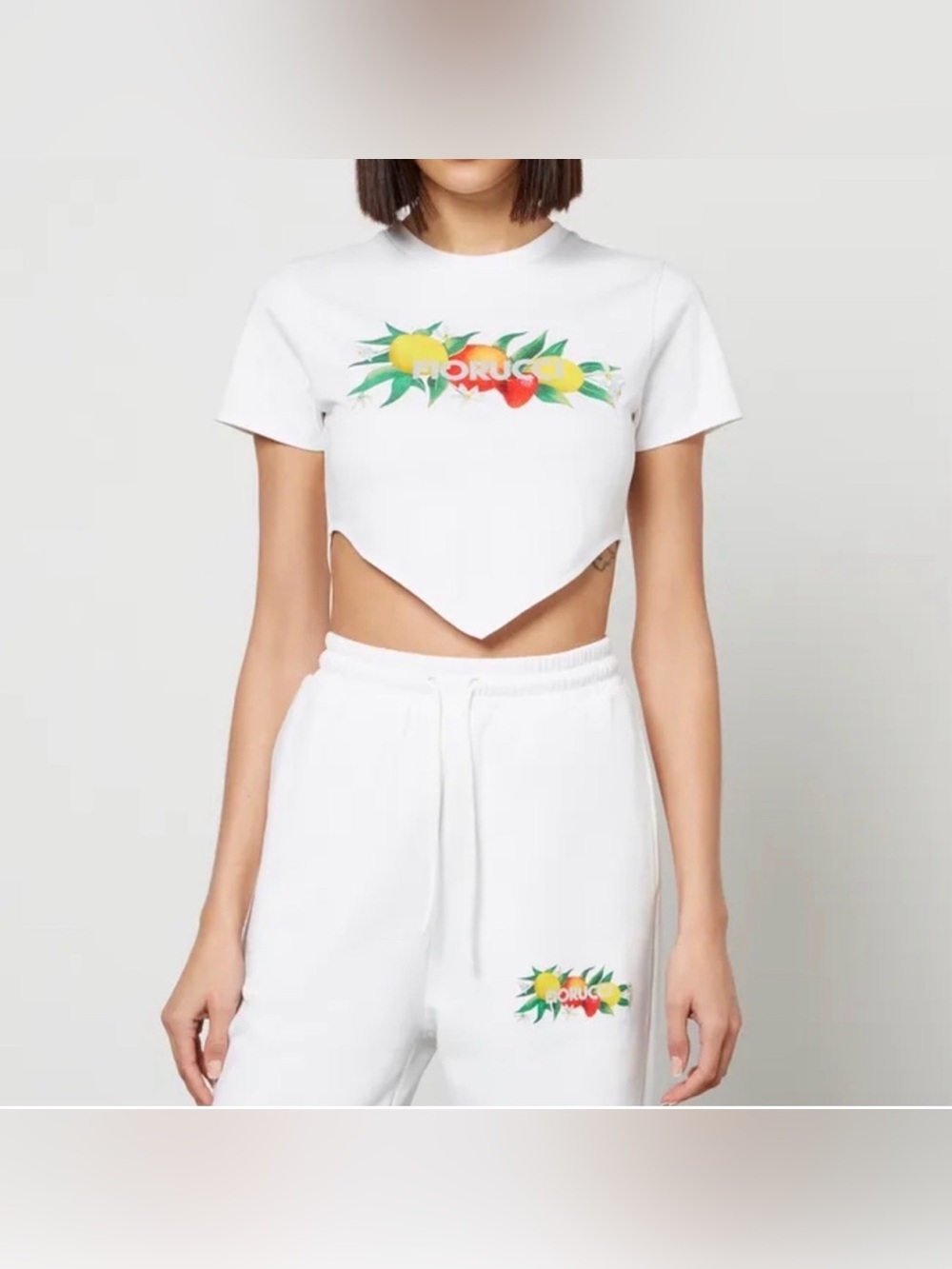 Fiorucci Fruity Logo Cropped Tee